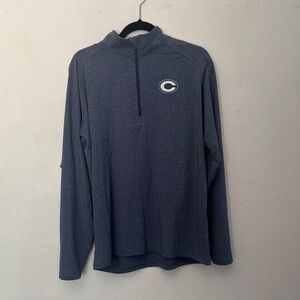 Sport-Tek Quarter Zip Pullover Blue C Logo Men’s L Athletic Top